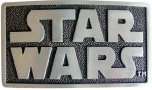 Star Wars logo belt buckle