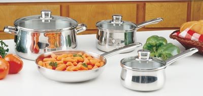 7pc Stainless Steel Cookware Set