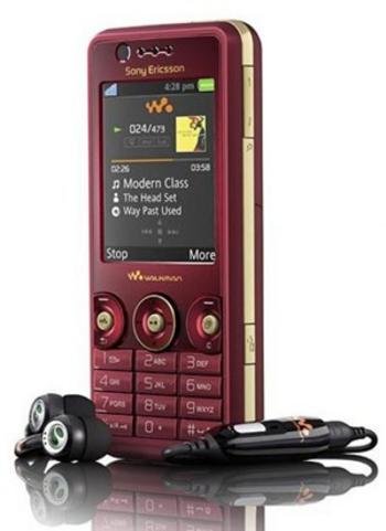 Sony Ericsson W660i Red Unlocked Tri Band GSM Cell Phone