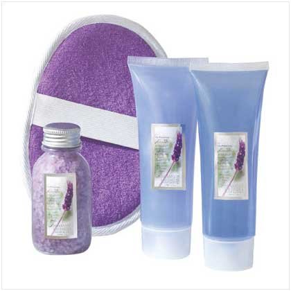 #36390 Lavender Bath Set In Tote Bag