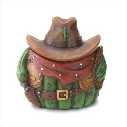 #36515 Cowboy Cactus Trinket Box