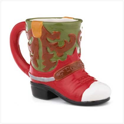 #37384 Western Print Boot Mug