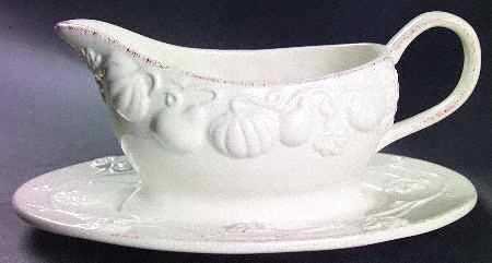 Mikasa Countryside Harvest Collection Gravy Boat with Stand