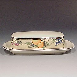 Mikasa Garden Harvest Covered Butter Dish