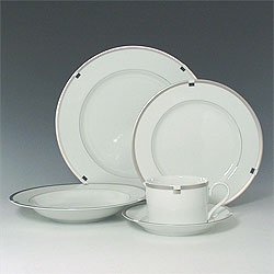 Mikasa Invitation Platinum 5 pc set Fine China