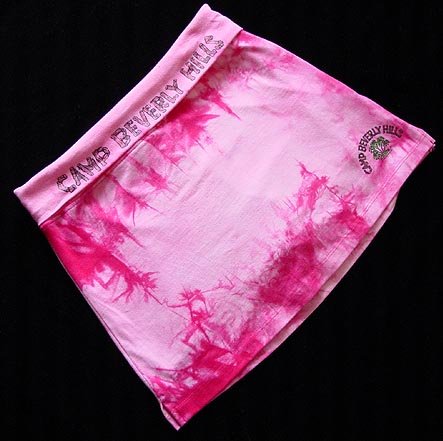 Camp Beverly Hills Pink Tie Dye Skort L 14 New