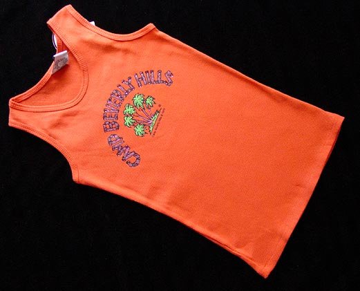 Camp Beverly Hills Orange Tank Top Size 14 New