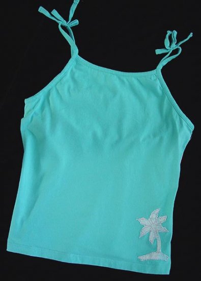 Green Dog Turquoise Caribbean Top XL 16 New