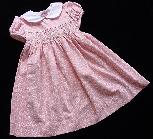 Boutique Anavini Coral Smocked Dress 4 New NWT