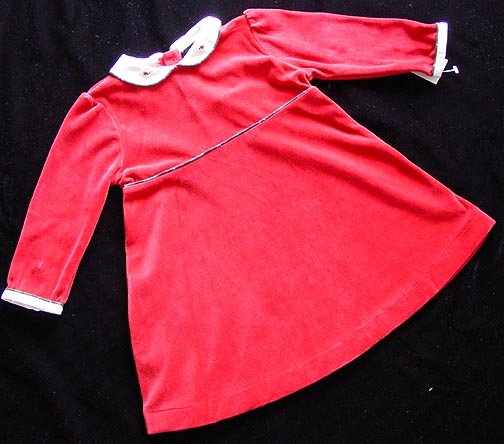 Ralph Lauren Velour Red Dress 18M