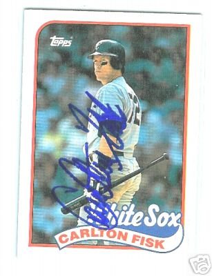 Carlton Fisk Autographed Topps Baseball Card w/ C.O.A