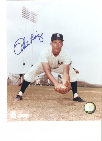 Phil Linz ('62 NY Yankee World Series Champion ) Autographed 8x10 W/ C.O.A.