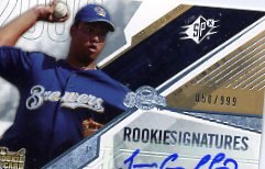2006 SPx 127 Jose Capellan AU/999 (RC) BV: $10.00