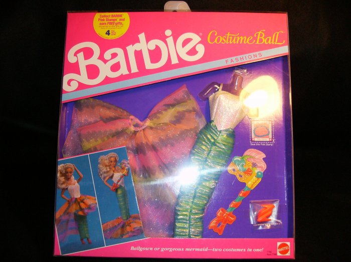 BARBIE COSTUME BALL FASHIONS BALLROOM GOWN OR MERMAID COSTUME NRFB