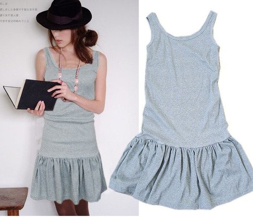 D11-Smart street dress - Light grey