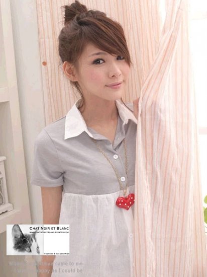 Grey-white Tee/Shirt