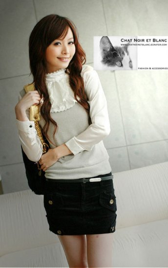 T42-Mock 2-pc blouse