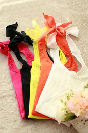 T44-Halter tie tank (Solid colours)