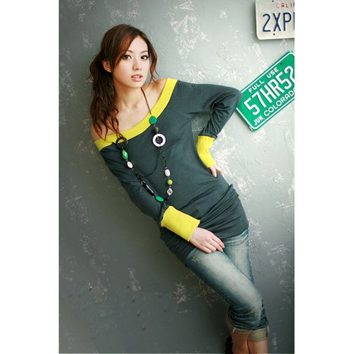 T10-Hippy Sexy Off-Shoulder One Piece - Green