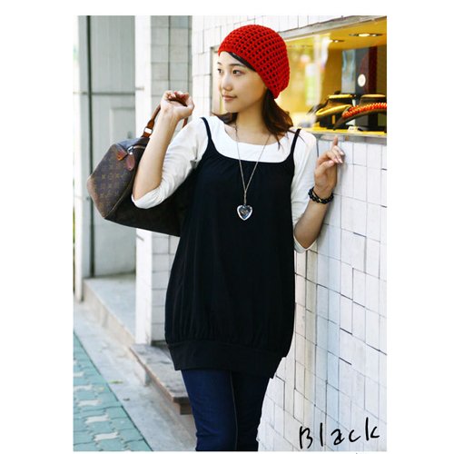 T6-2-pc Black & white set (can be worn separately)