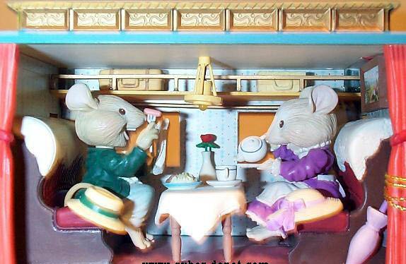 Enesco animated illuminated music boxes mouse mice "let me call you sweetheart"