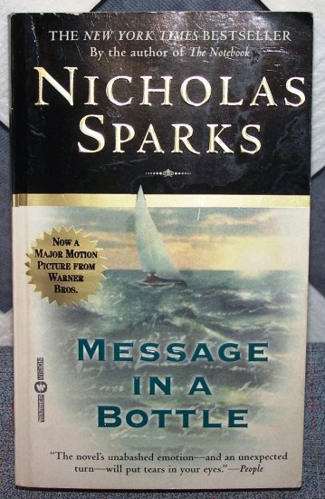 Message In A Bottle by Nicholas Sparks FREE Shipping to US