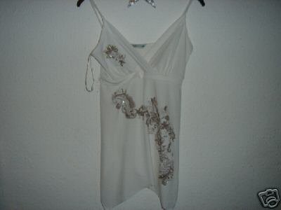 White Baby Doll Strappy Top