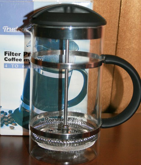 Trudeau Filter Press Coffee Maker 4-6 cup