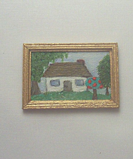 Folk Art House Painting