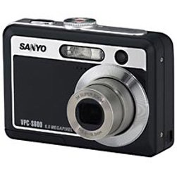SANYO CAMERA, XACTI, VPC-S600, 6MP, 3X OPT, (ecf)