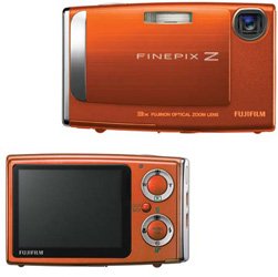 Fujifilm FinePix Z10FD,3x Optical Zoom, 4.8x Digital Zoom, and 2.5" LCD Screen, Sunset Orange, (ecf)