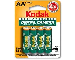 KODAK Ni-MH Rechargeable Digital Camera Batteries AA