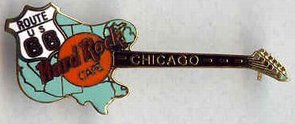 Chicago Rt 66 Guitar pin