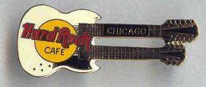 Chicago Doubleneck Guitar pin