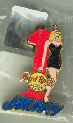 Chicago 2002 New Years Pin