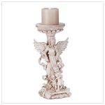34172 Guardian Angel With Children Candlestick