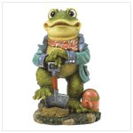 38008 Frog with Shovel Statue