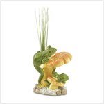 38459 Mushroom Scene Frog Figurine