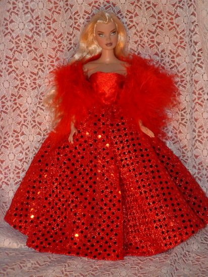 Doll clothe Silkstone Barbie, pretty red dres
