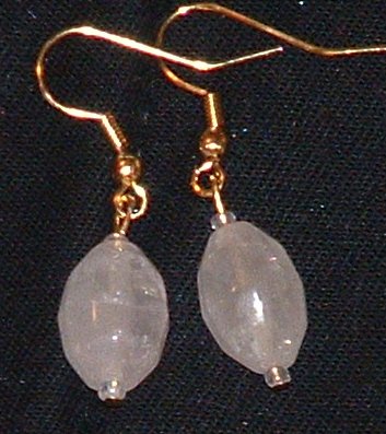 Rose Quartz earrings, beautiful