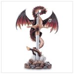 31527 Sword And Dragon Stone Display