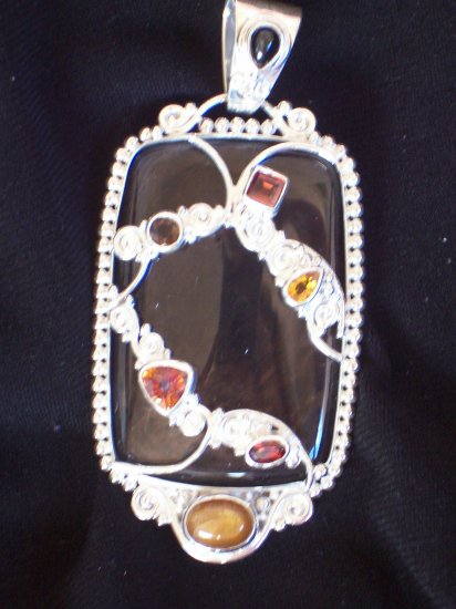 Gorgeous Multi-Gemstone Pendant
