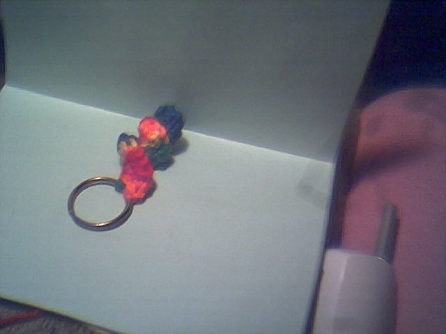 Curly keychain
