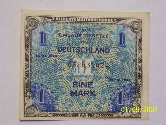 1 Military issued Eine Mark