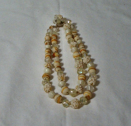 Double Strand 40's Mixed Bead necklace