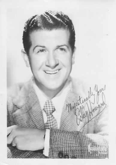 Eddy Howard signed photo. 5x7 B&W