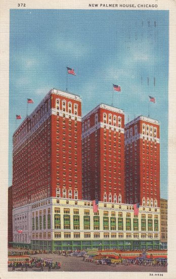 New Palmer House postcard 1935 Chicago