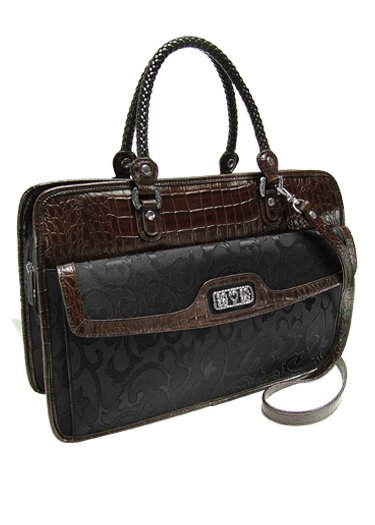 Genuine Leather Briefcase- Brighton inspired