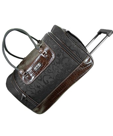 Genuine Leather Side Wheeler Duffel- Brighton inspired