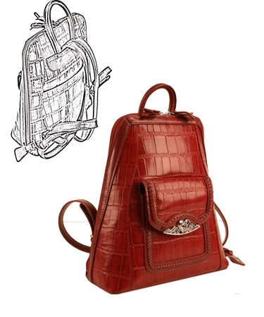 Brighton Inspired- Toulon Genuine Leather Backpack